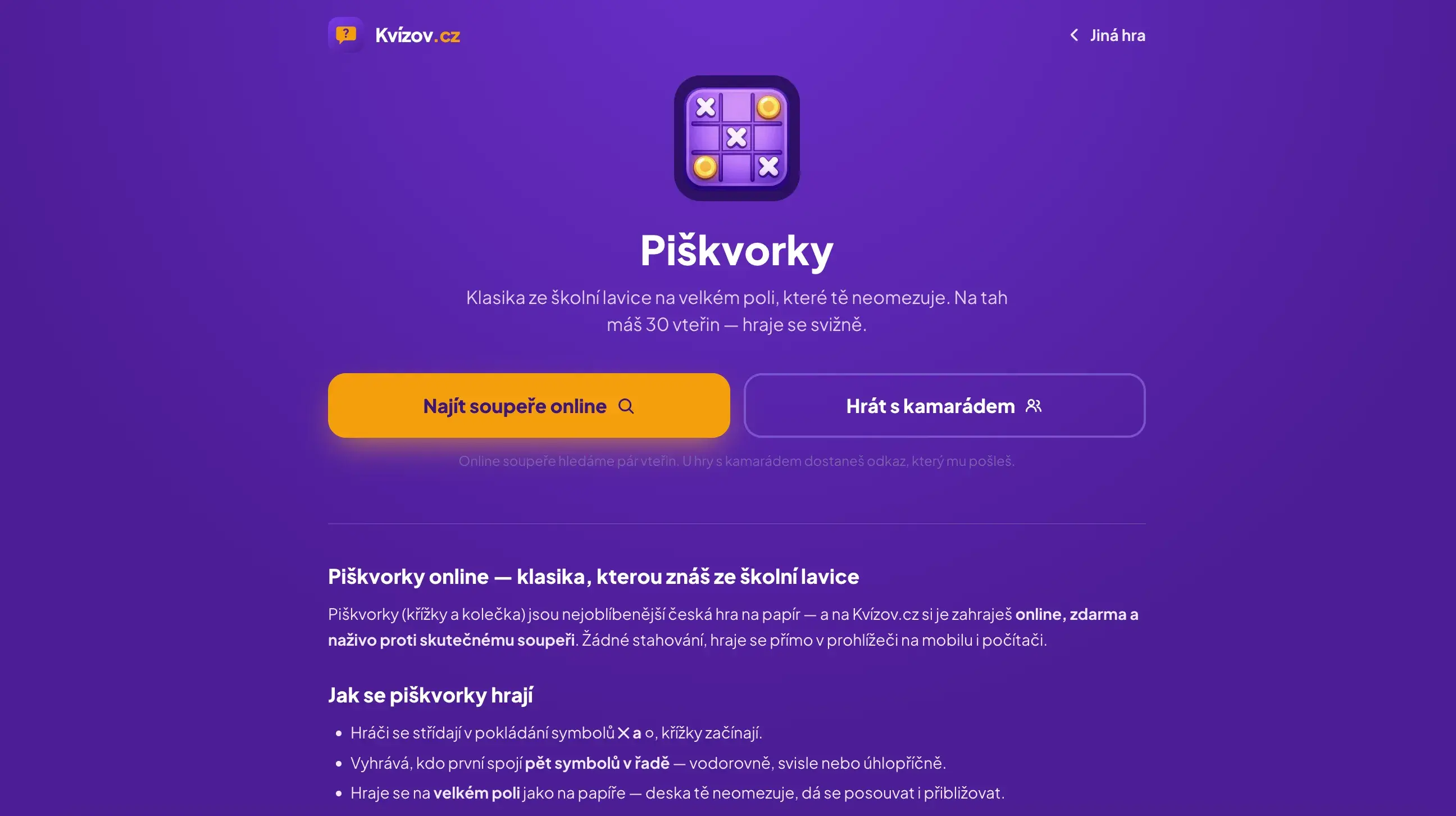 Kvízov.cz – kvízové duely 1 na 1 naživo — ukázka 4