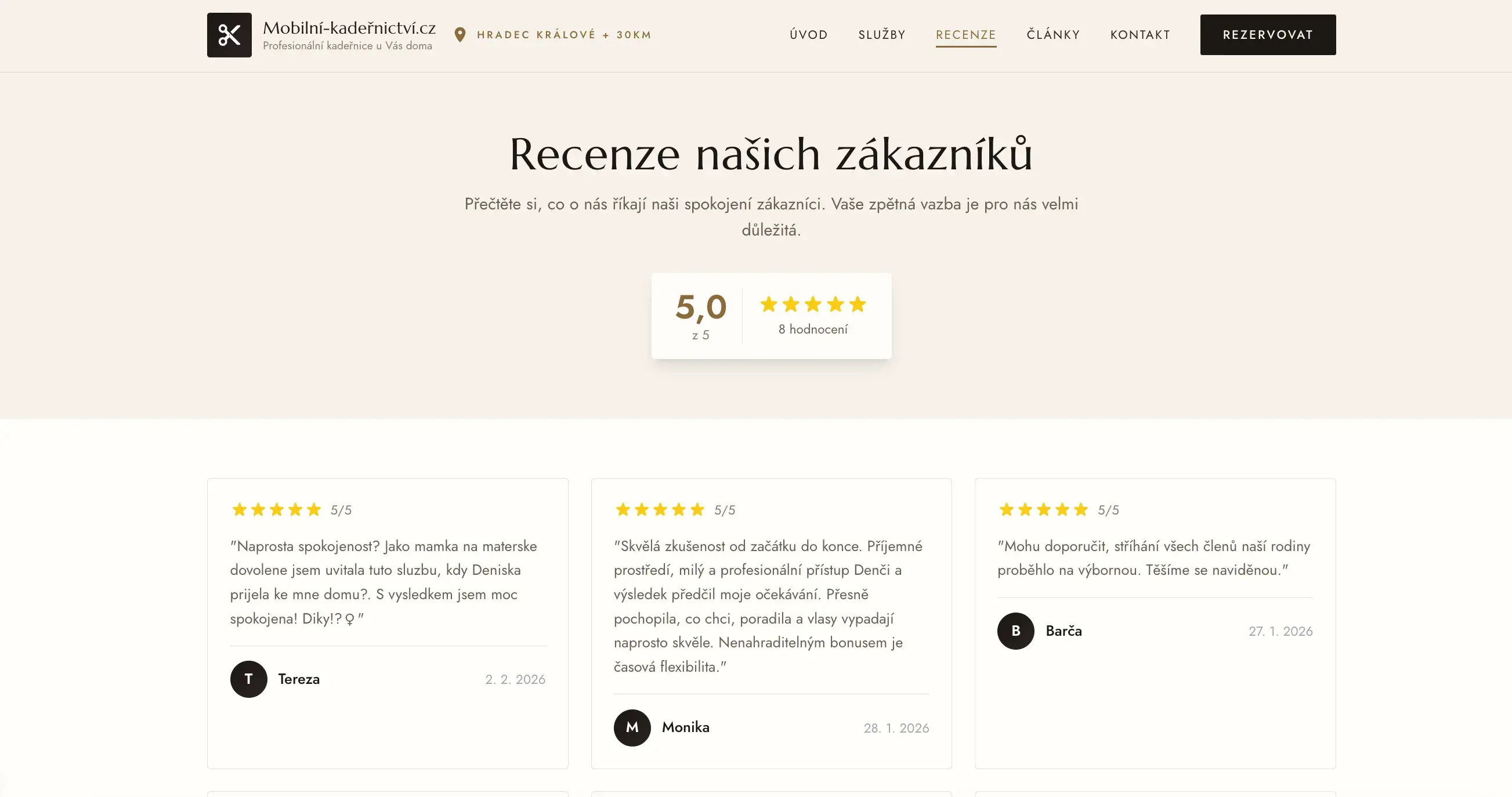 Mobilní kadeřnictví HK — ukázka 6