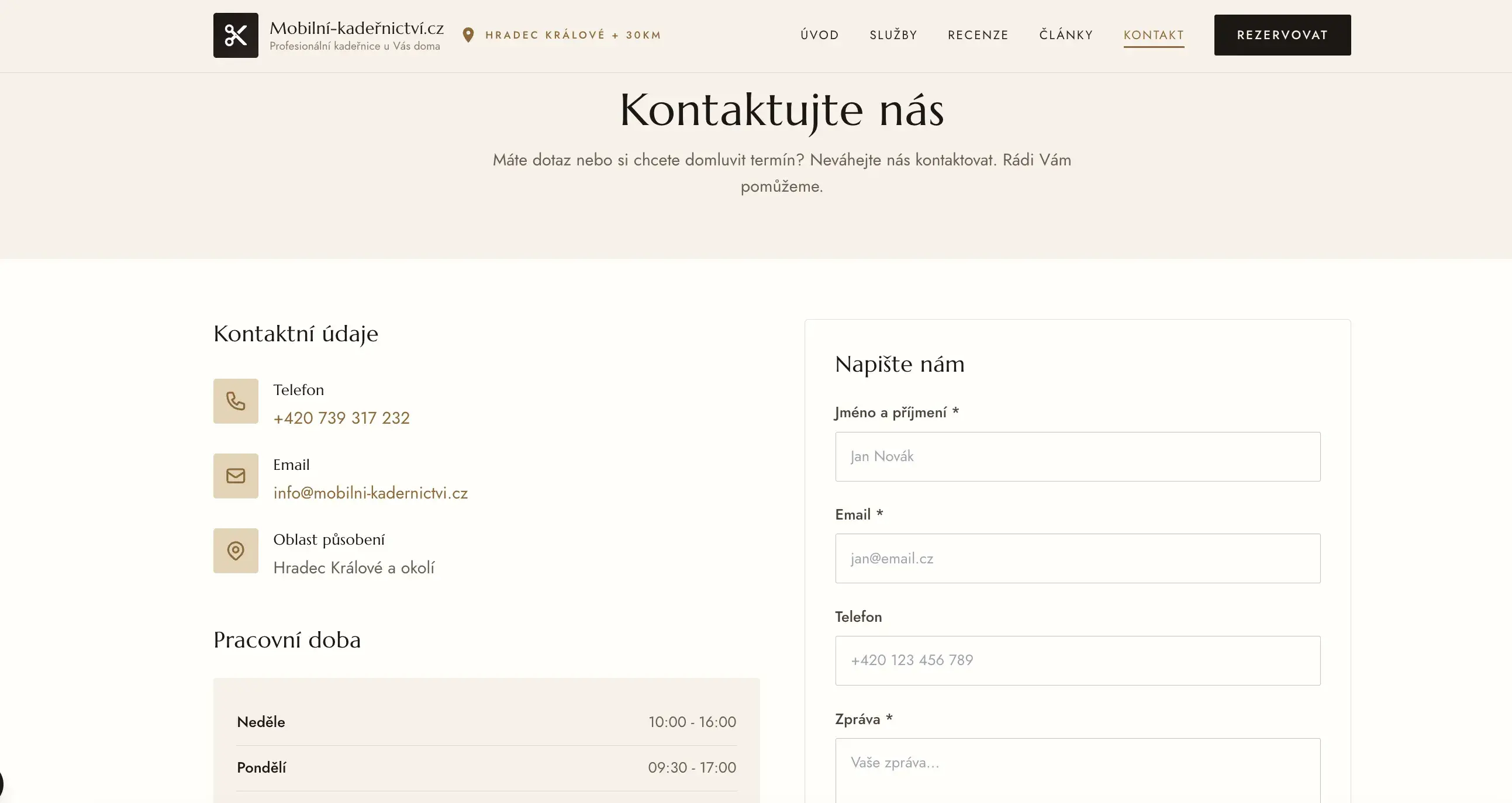 Mobilní kadeřnictví HK — ukázka 7