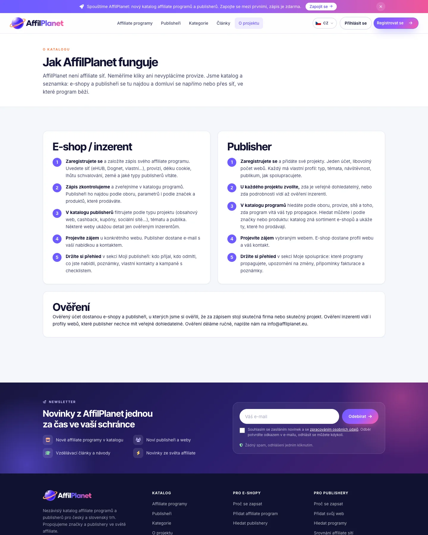 AffilPlanet.eu – katalog affiliate programů a publisherů — ukázka 6