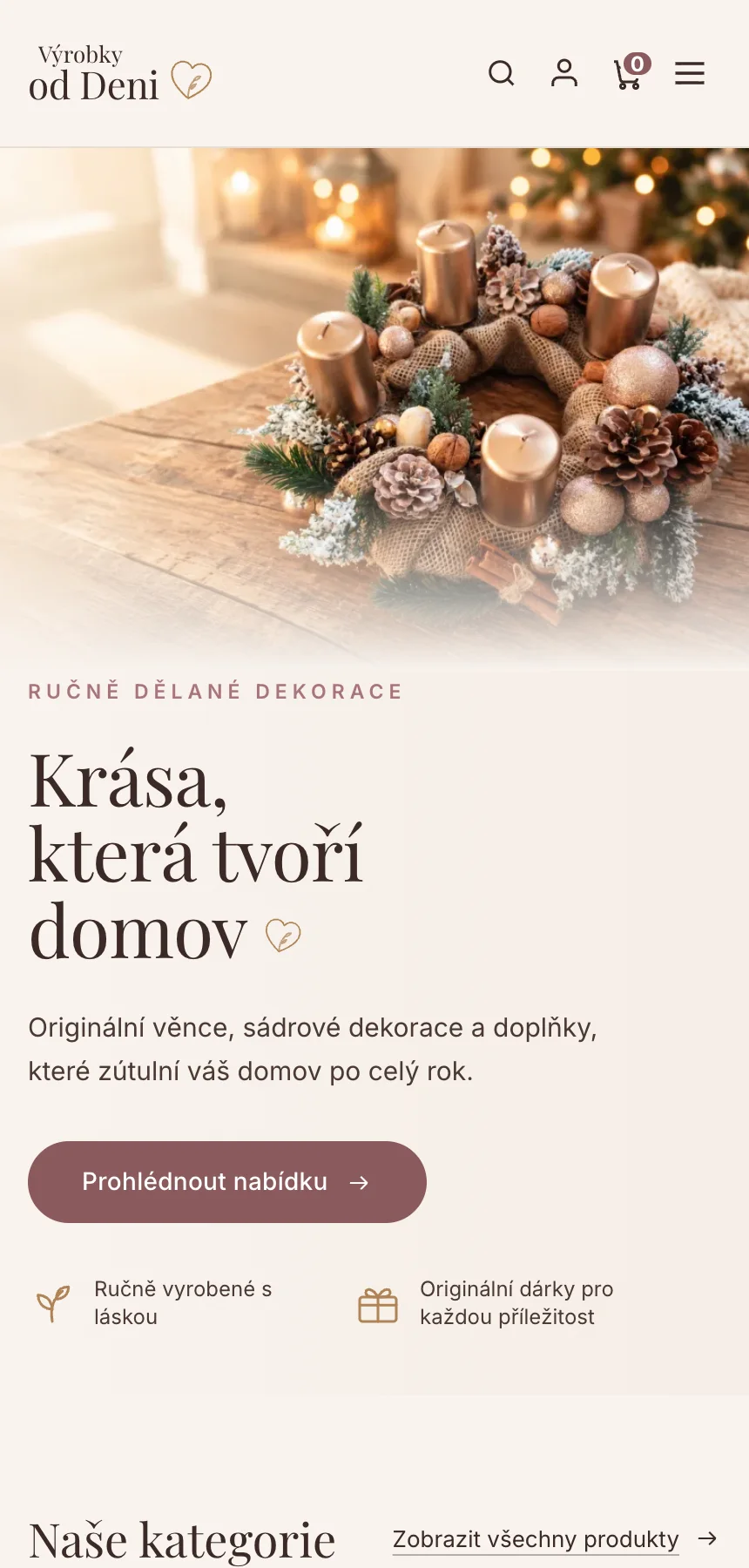 Výrobky od Deni – e-shop s ručně dělanými věnci a dekoracemi — ukázka 6