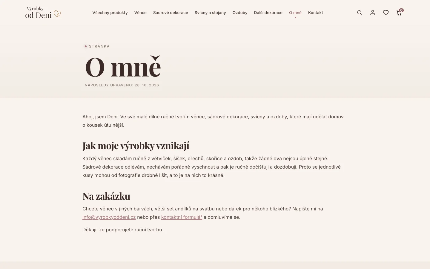 Výrobky od Deni – e-shop s ručně dělanými věnci a dekoracemi — ukázka 5