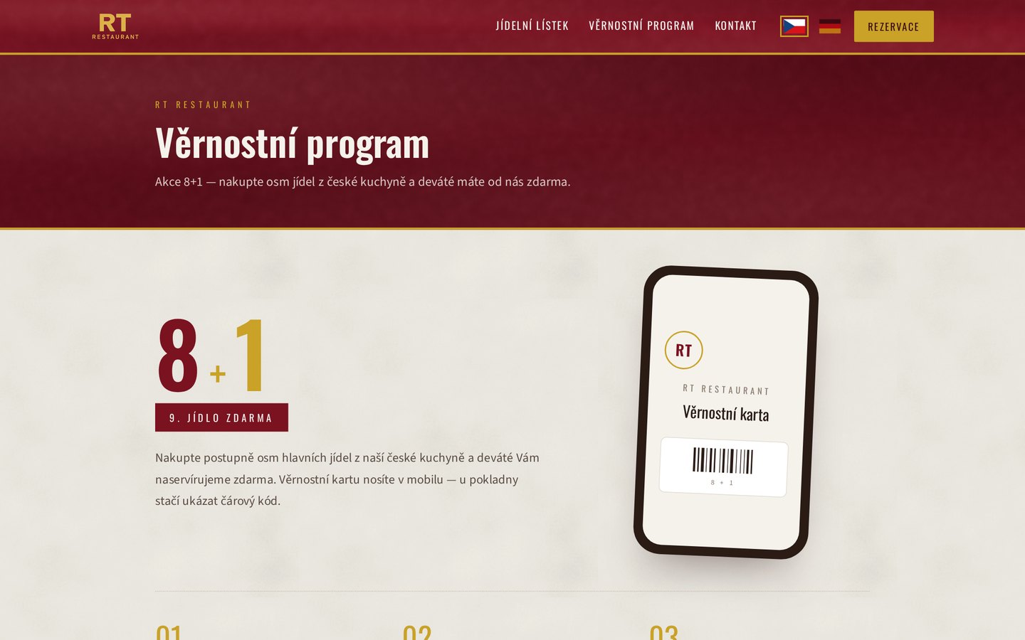 Věrnostní program — karta v mobilu a deváté jídlo zdarma