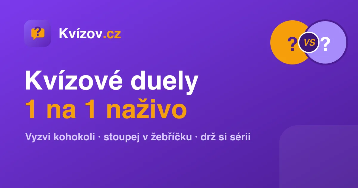 Kvízov.cz: postavil jsem kvízové duely 1 na 1 (a dal je zdarma všem)