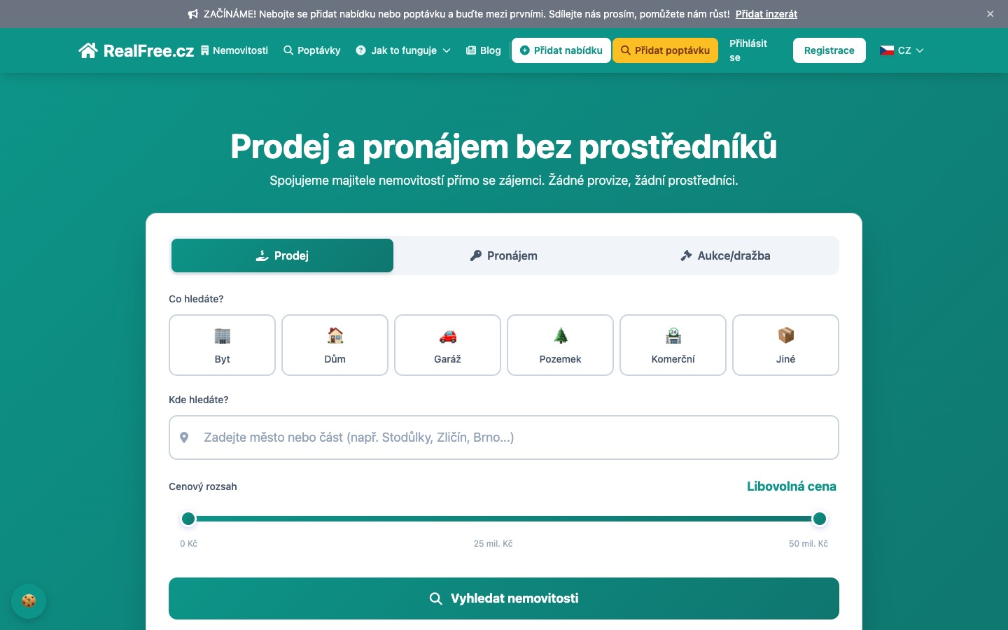 RealFree.cz / RealFree.sk - Nemovitosti bez provize