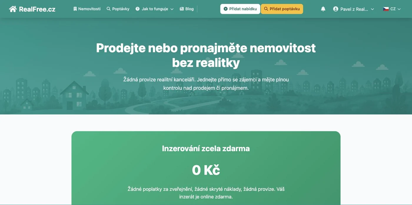 Jak to funguje pro majitele — Prodejte nebo pronajměte bez realitky, inzerce za 0 Kč