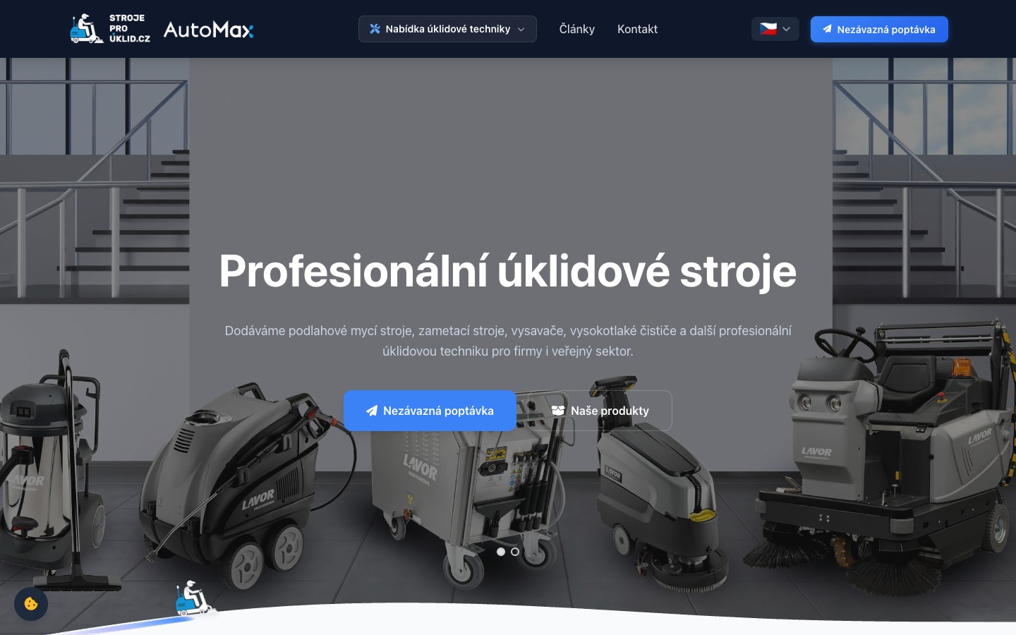 StrojeProÚklid.cz - E-shop s úklidovou technikou