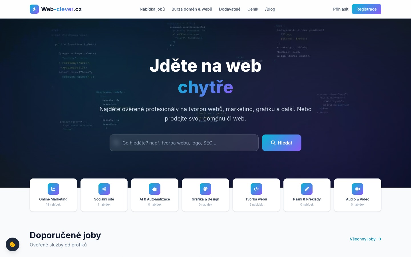 Web-Clever.cz - Marketplace pro freelancery