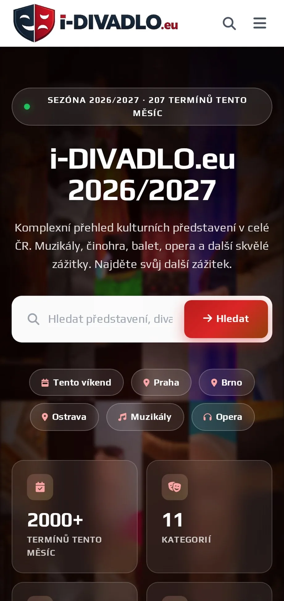 i-divadlo.eu - Kulturní portál a průvodce divadlem na mobilu